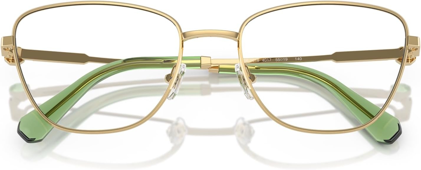 image:imageSwarovski womens Sk1018 Cat Eye Prescription Eyewear FramesGoldDemo Lens