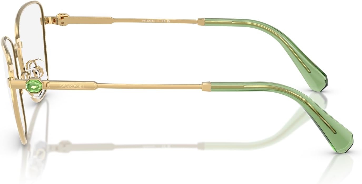 image:imageSwarovski womens Sk1018 Cat Eye Prescription Eyewear FramesGoldDemo Lens