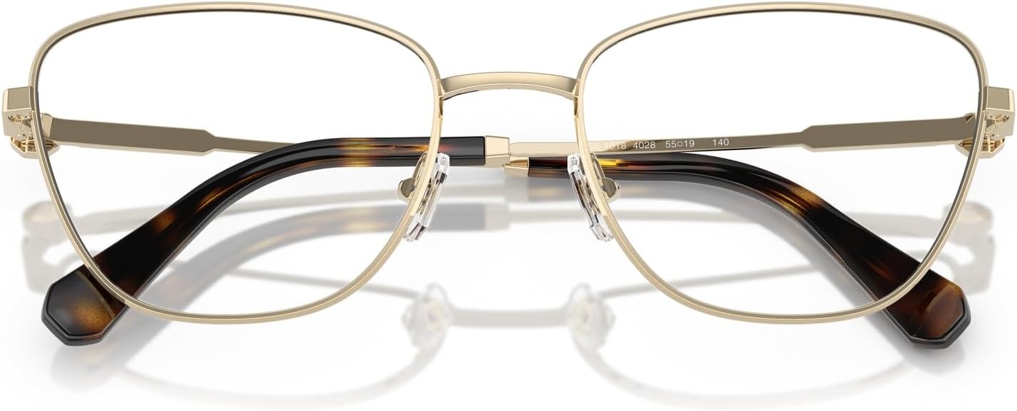 image:imageSwarovski womens Sk1018 Cat Eye Prescription Eyewear FramesPale GoldDemo Lens