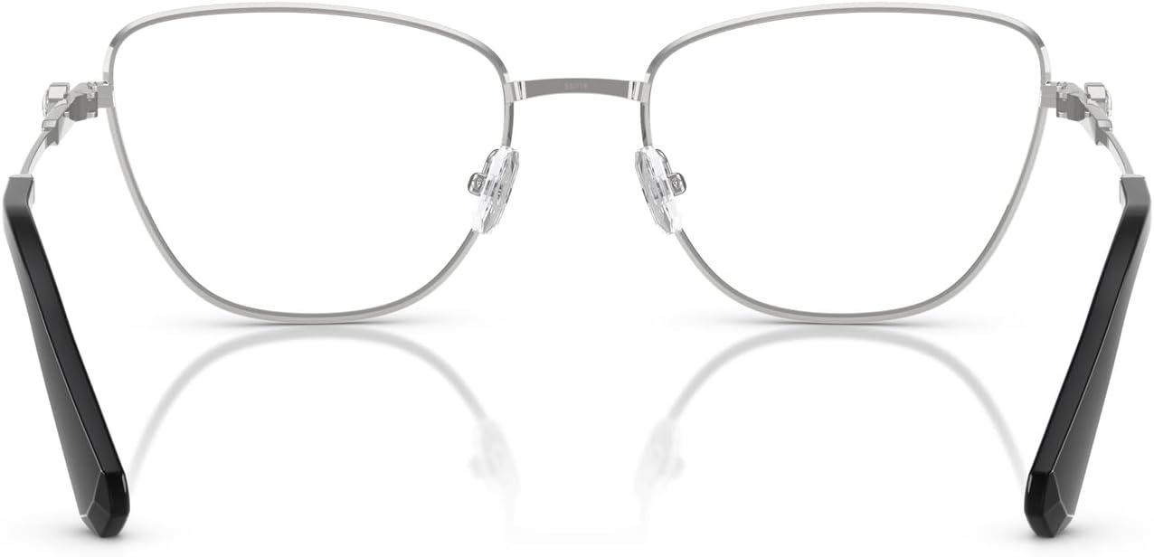 image:imageSwarovski womens Sk1018 Cat Eye Prescription Eyewear FramesSilverDemo Lens