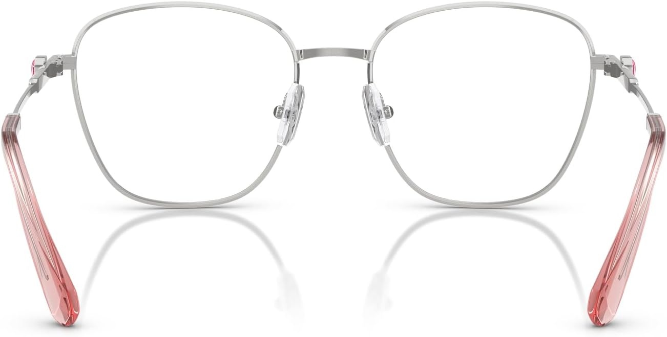 image:imageSwarovski womens Sk1019 Square Prescription Eyewear FramesSilverDemo Lens