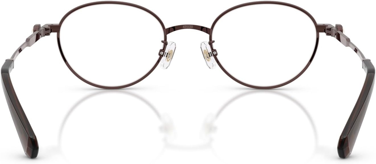 image:imageSwarovski womens Sk1028td Round Prescription Eyewear FramesBrownDemo Lens