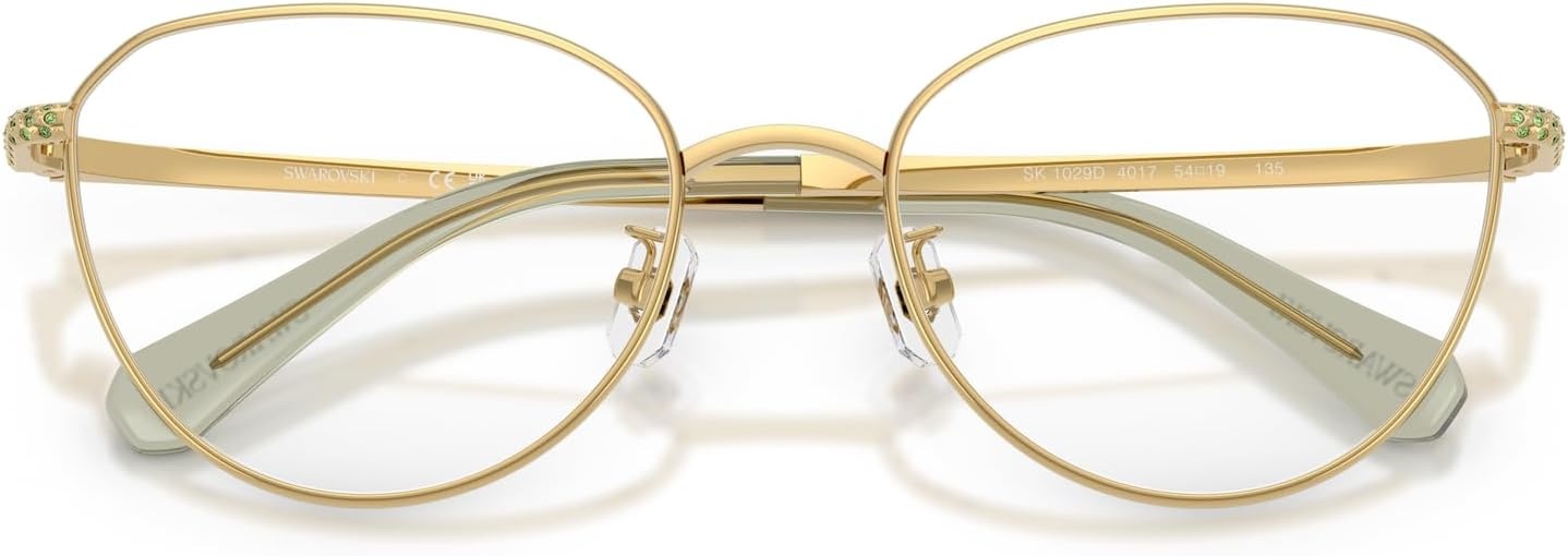 image:imageSwarovski womens Sk1029d Round Prescription Eyewear FramesGoldDemo Lens