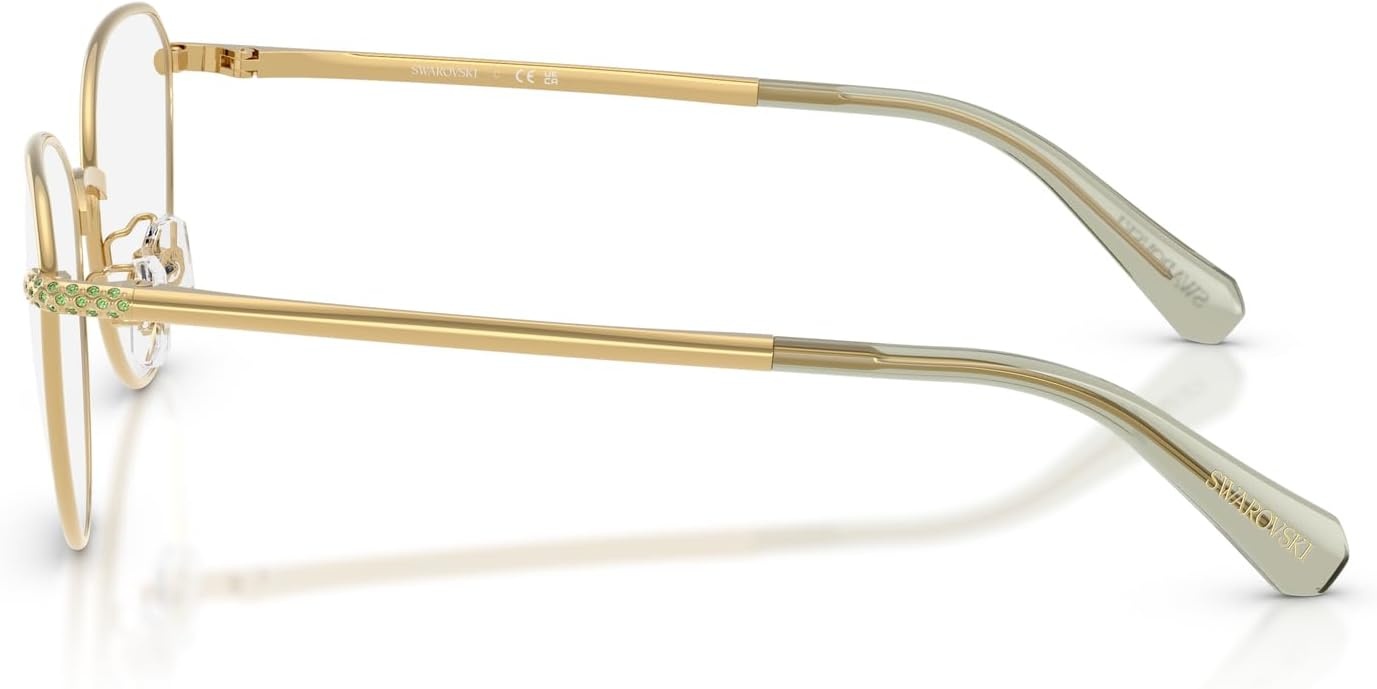 image:imageSwarovski womens Sk1029d Round Prescription Eyewear FramesGoldDemo Lens