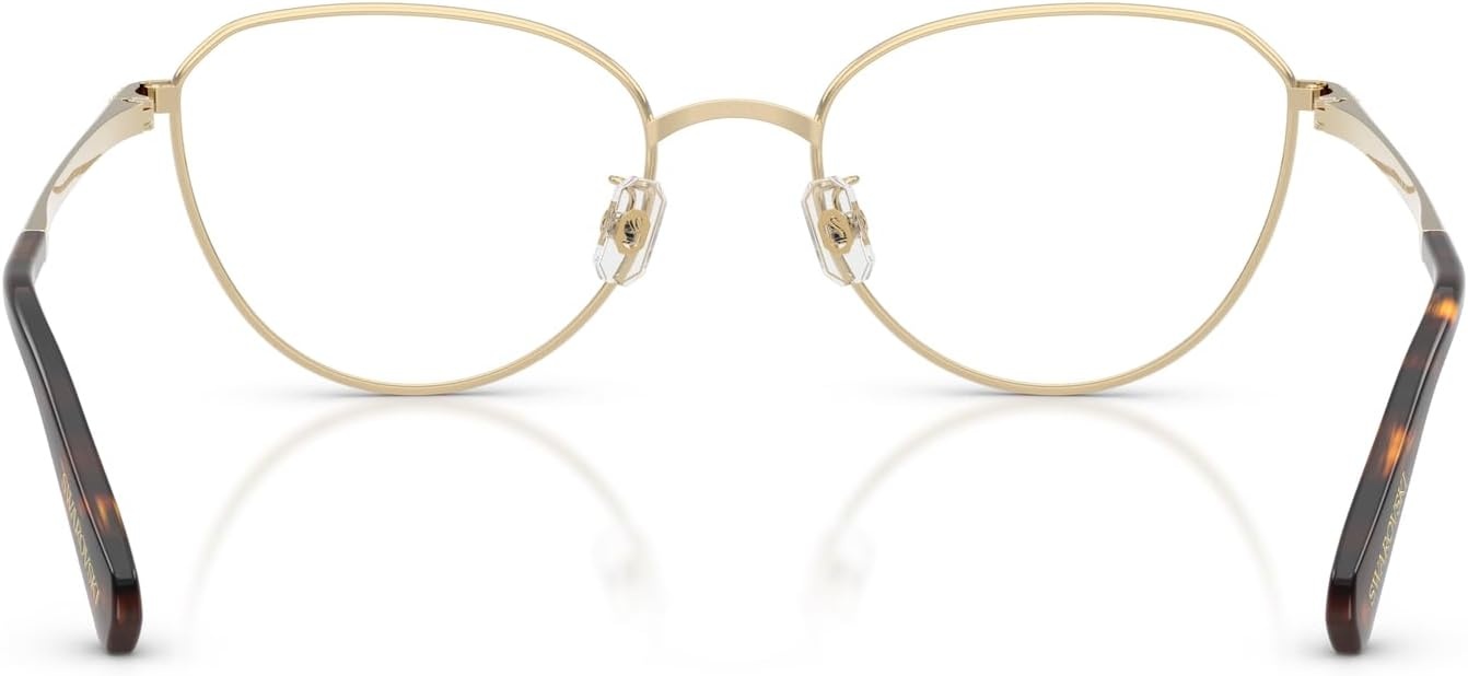 image:imageSwarovski womens Sk1029d Round Prescription Eyewear FramesPale GoldDemo Lens