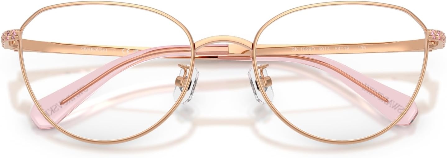 image:imageSwarovski womens Sk1029d Round Prescription Eyewear FramesRose GoldDemo Lens