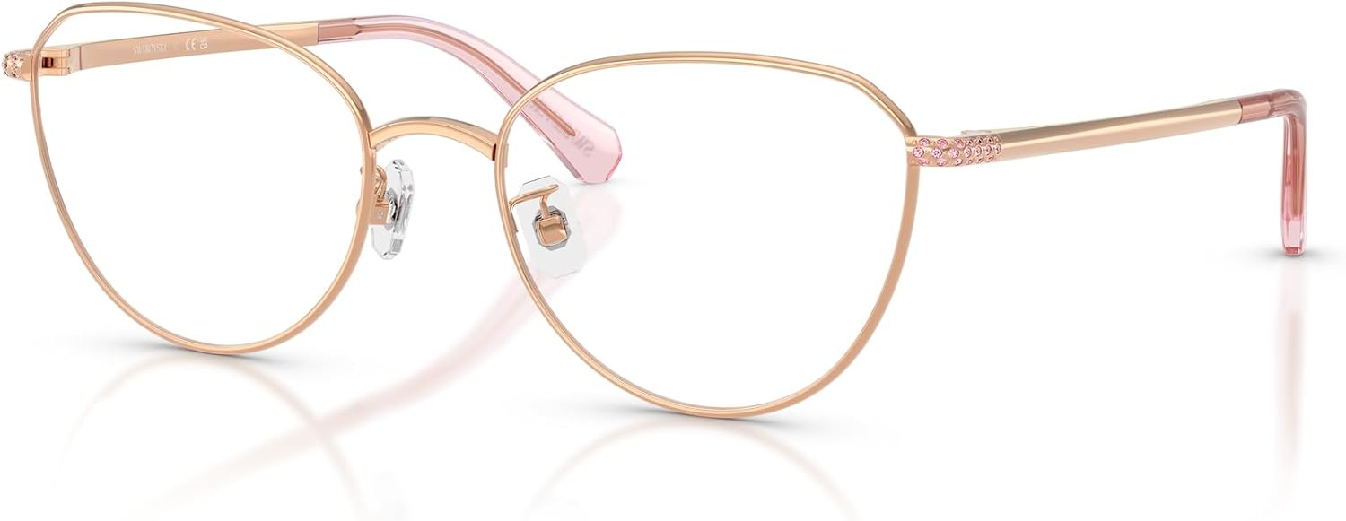 image:imageSwarovski womens Sk1029d Round Prescription Eyewear FramesRose GoldDemo Lens