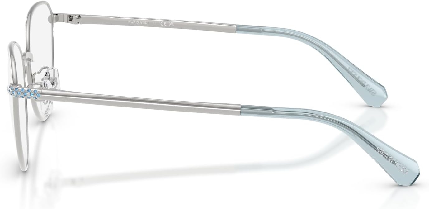 image:imageSwarovski womens Sk1029d Round Prescription Eyewear FramesSilverDemo Lens