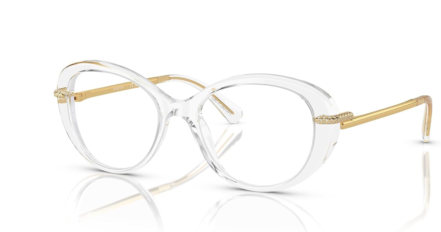 image:imageSwarovski womens Sk2001 Oval Prescription Eyewear FramesCrystalDemo Lens
