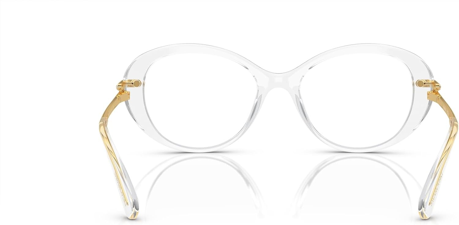 image:imageSwarovski womens Sk2001 Oval Prescription Eyewear FramesCrystalDemo Lens