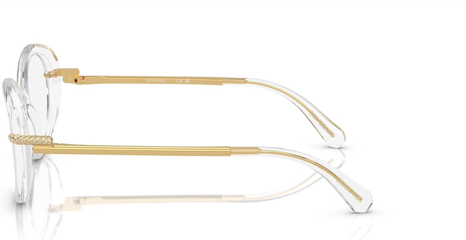 image:imageSwarovski womens Sk2001 Oval Prescription Eyewear FramesCrystalDemo Lens