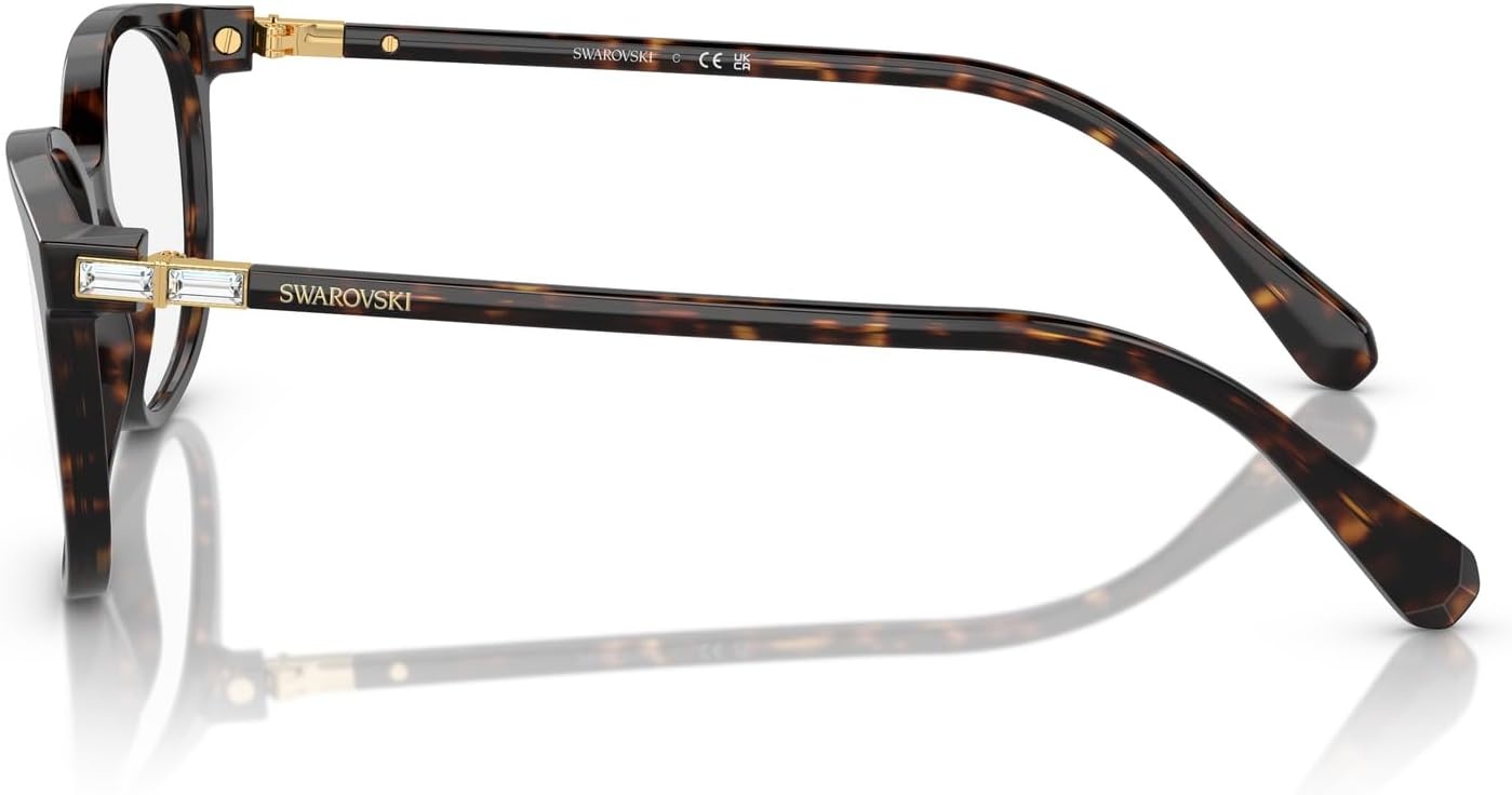 image:imageSwarovski womens Sk2002 Square Prescription Eyewear FramesHavanaDemo Lens