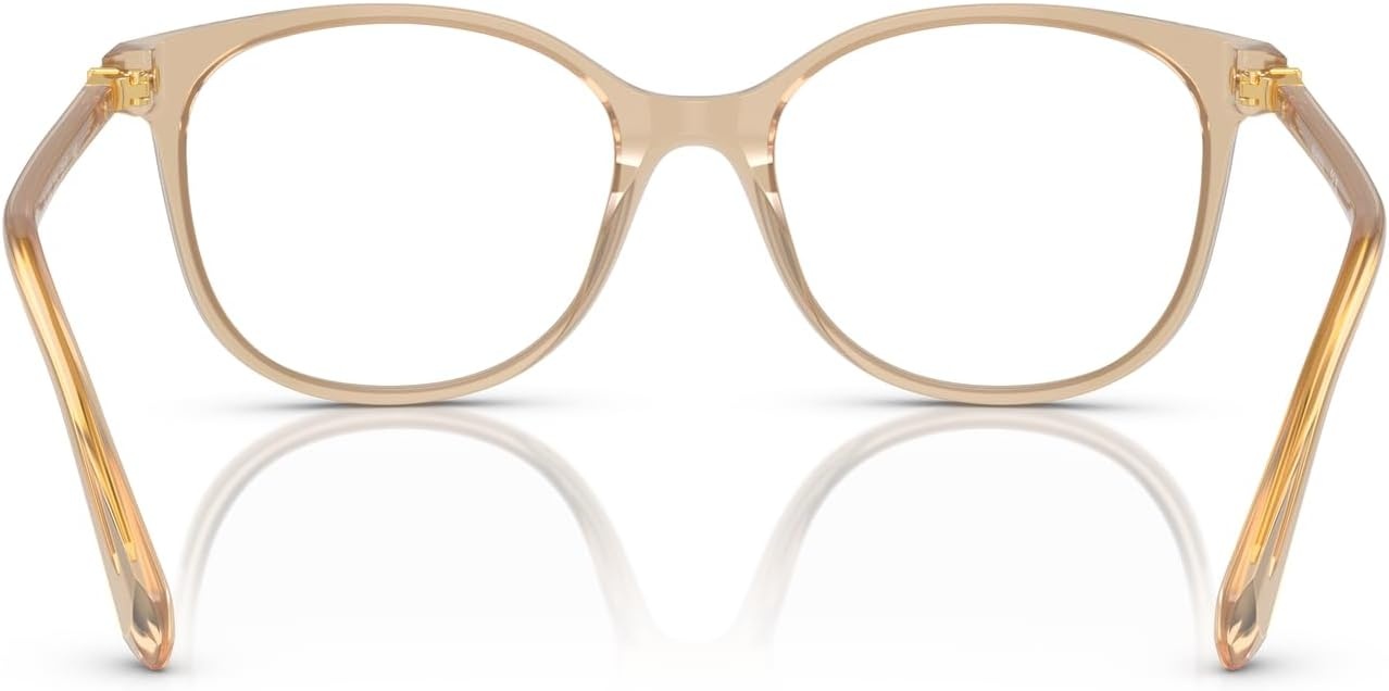image:imageSwarovski womens Sk2002 Square Prescription Eyewear FramesOpaline Light BrownDemo Lens