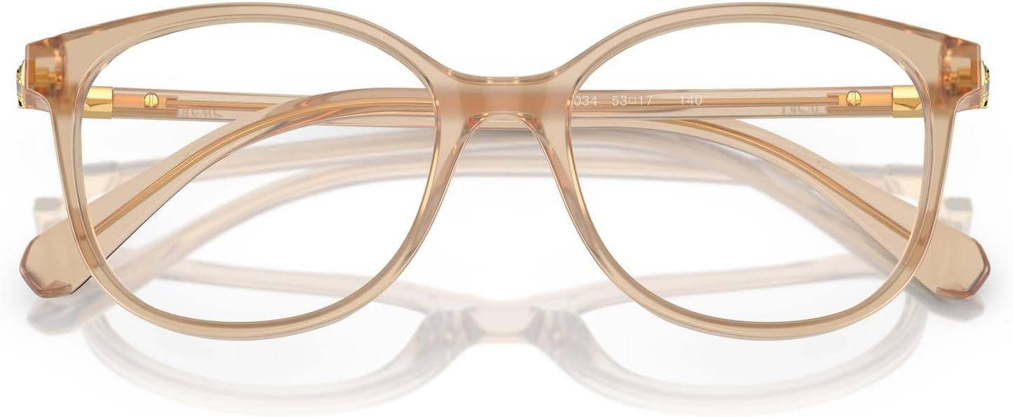 image:imageSwarovski womens Sk2002 Square Prescription Eyewear FramesOpaline Light BrownDemo Lens