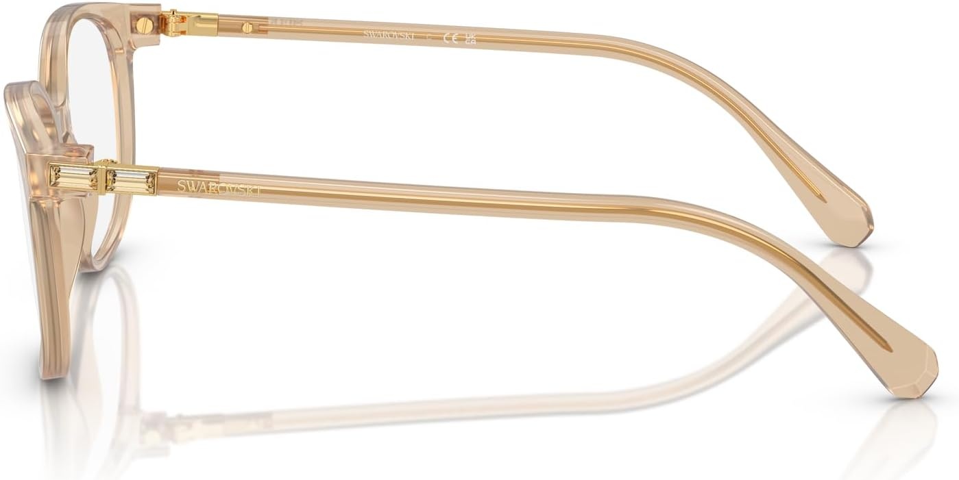 image:imageSwarovski womens Sk2002 Square Prescription Eyewear FramesOpaline Light BrownDemo Lens