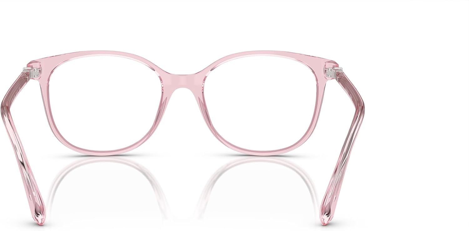 image:imageSwarovski womens Sk2002 Square Prescription Eyewear FramesPink TransparentDemo Lens