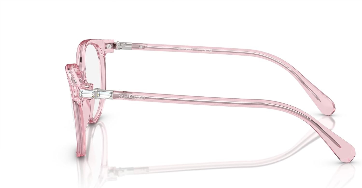 image:imageSwarovski womens Sk2002 Square Prescription Eyewear FramesPink TransparentDemo Lens