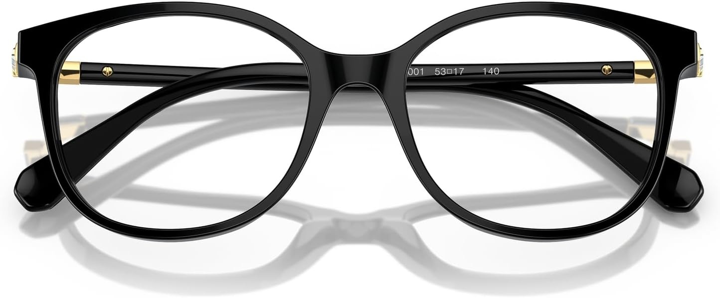 image:imageSwarovski womens Sk2002 Square Prescription Eyewear FramesSolid BlackDemo Lens