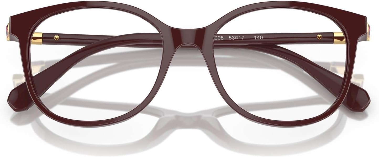 image:imageSwarovski womens Sk2002 Square Prescription Eyewear FramesSolid BurgundyDemo Lens