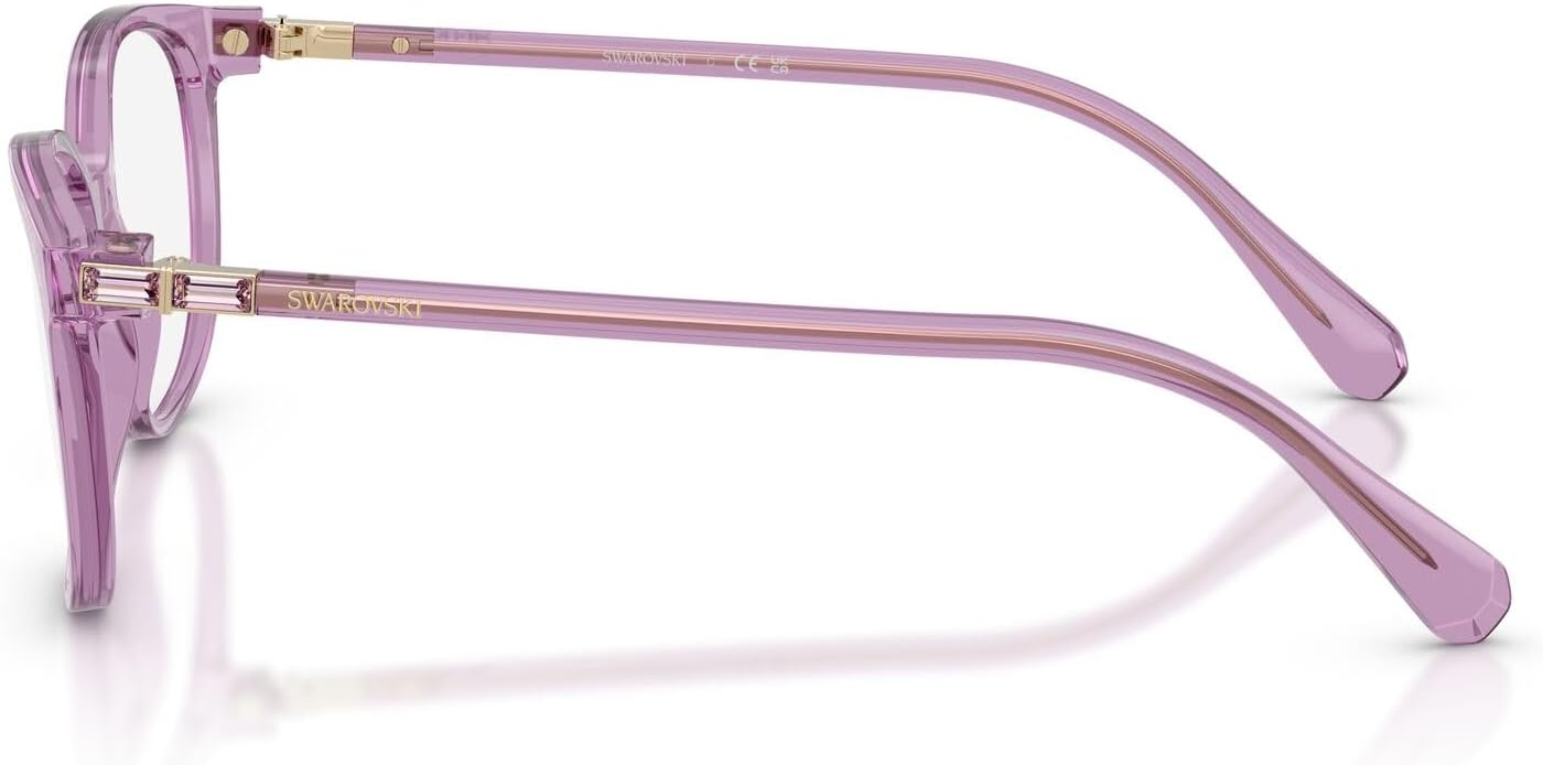 image:imageSwarovski womens Sk2002 Square Prescription Eyewear FramesTransaprent AmethystDemo Lens