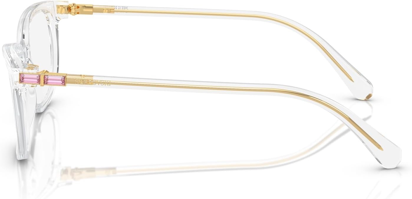 image:imageSwarovski womens Sk2003 Rectangular Prescription Eyewear FramesCrystalDemo Lens