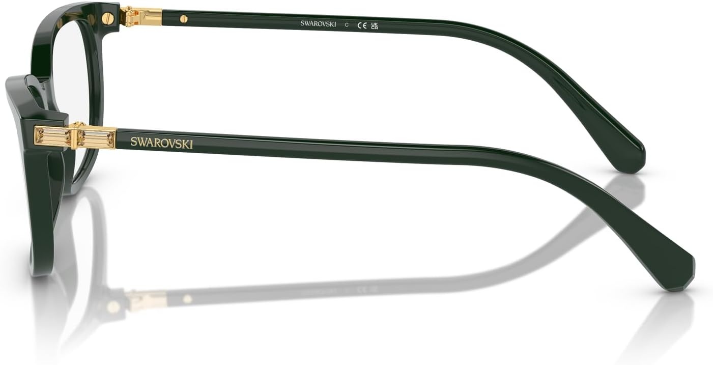 image:imageSwarovski womens Sk2003 Rectangular Prescription Eyewear FramesEmeraldDemo Lens