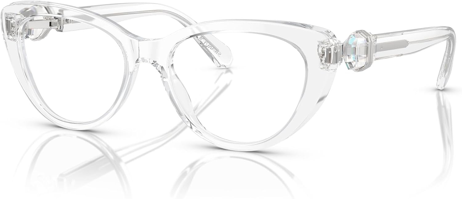 image:imageSwarovski womens Sk2005 Cat Eye Prescription Eyewear FramesCrystalDemo Lens