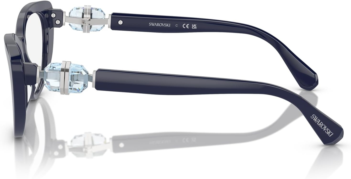 image:imageSwarovski womens Sk2005 Cat Eye Prescription Eyewear FramesDark BlueDemo Lens