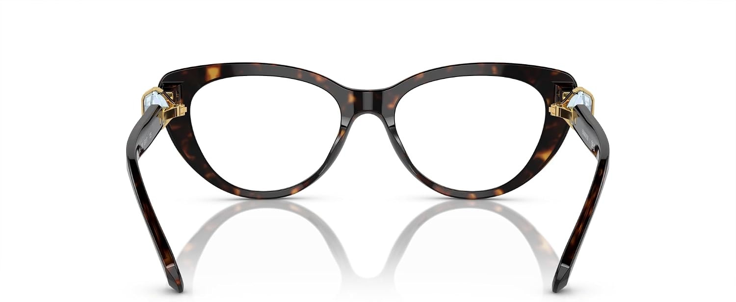 image:imageSwarovski womens Sk2005 Cat Eye Prescription Eyewear FramesDark HavanaDemo Lens