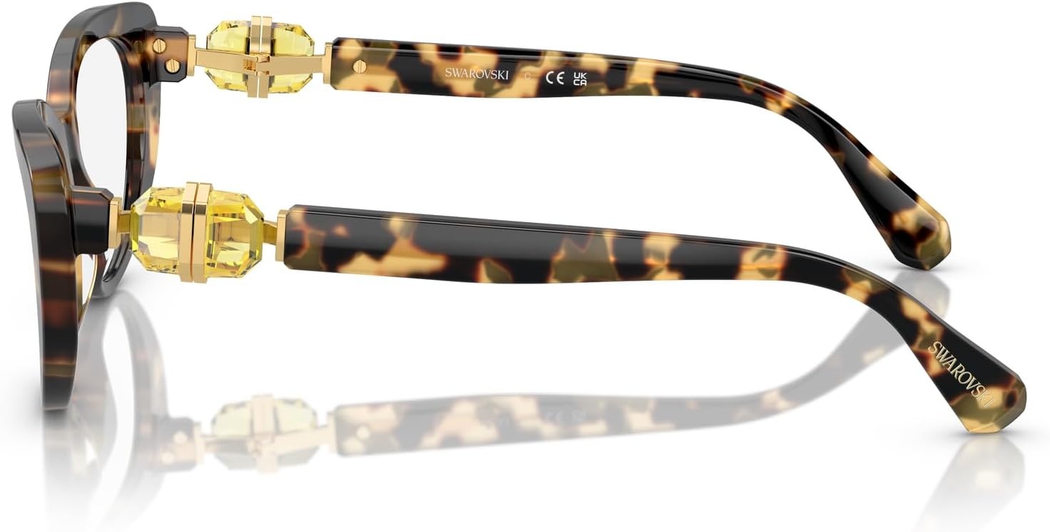 image:imageSwarovski womens Sk2005 Cat Eye Prescription Eyewear FramesLight HavanaDemo Lens