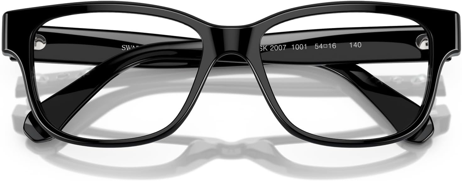 image:imageSwarovski womens Sk2007 Square Prescription Eyewear FramesBlackDemo Lens