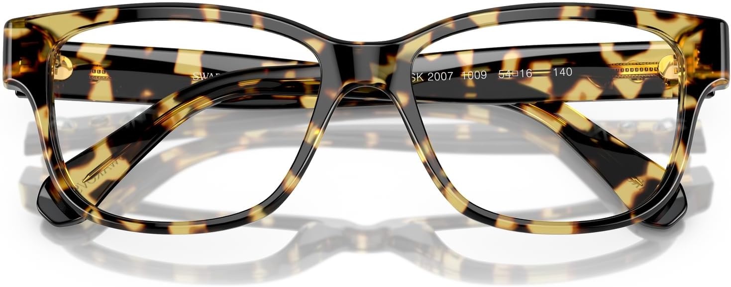 image:imageSwarovski womens Sk2007 Square Prescription Eyewear FramesHavana ClearDemo Lens