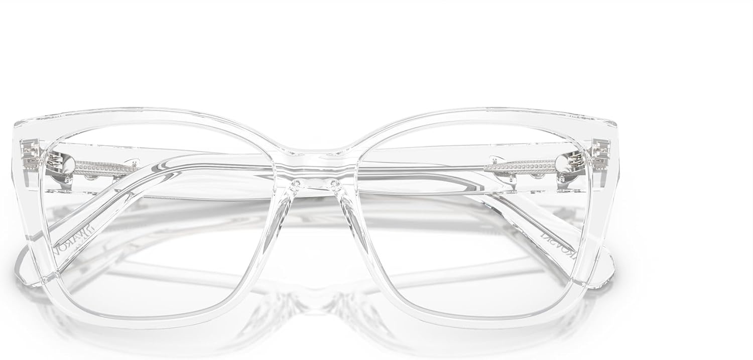 image:imageSwarovski womens Sk2008 Square Prescription Eyewear FramesCrystalDemo Lens