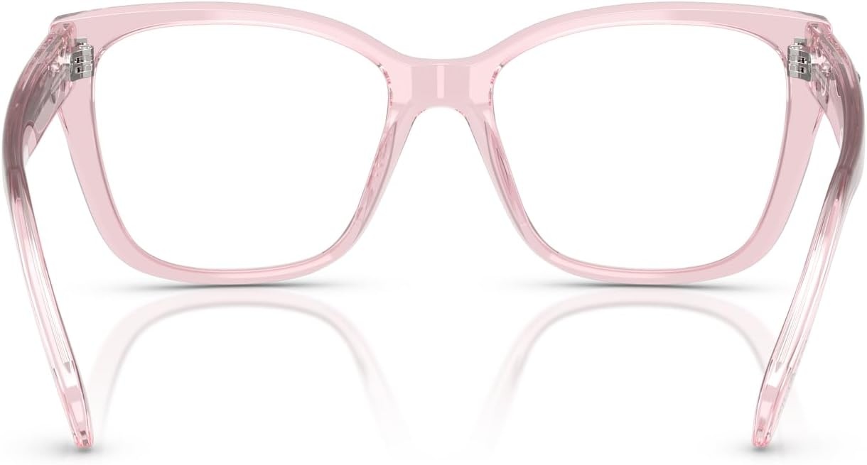 image:imageSwarovski womens Sk2008 Square Prescription Eyewear FramesTransparent PinkDemo Lens