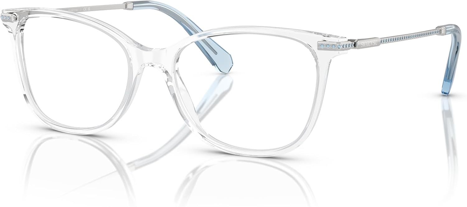 image:imageSwarovski womens Sk2010 Square Prescription Eyewear FramesCrystalDemo Lens