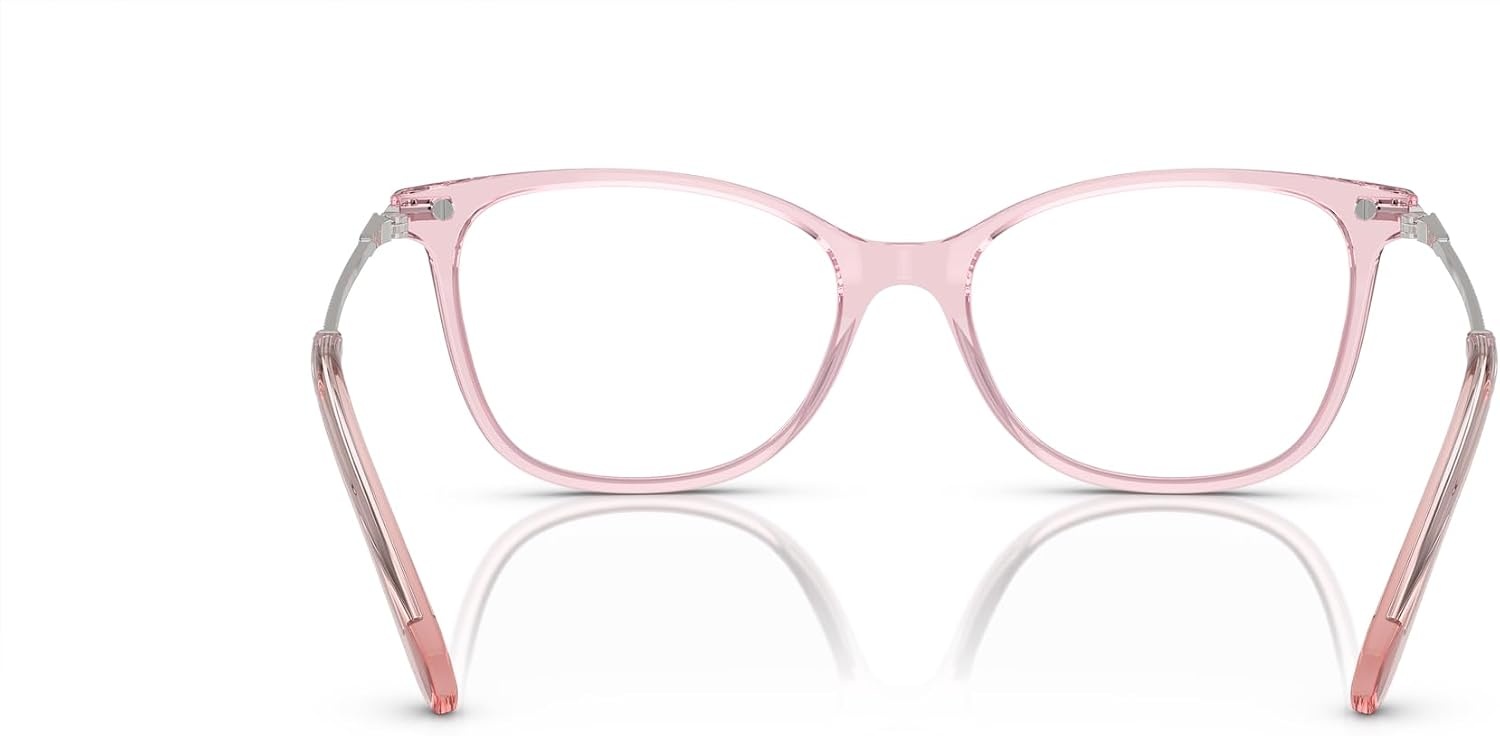 image:imageSwarovski womens Sk2010f Low Bridge Fit Square Prescription Eyewear FramesTransparent RoseDemo Lens