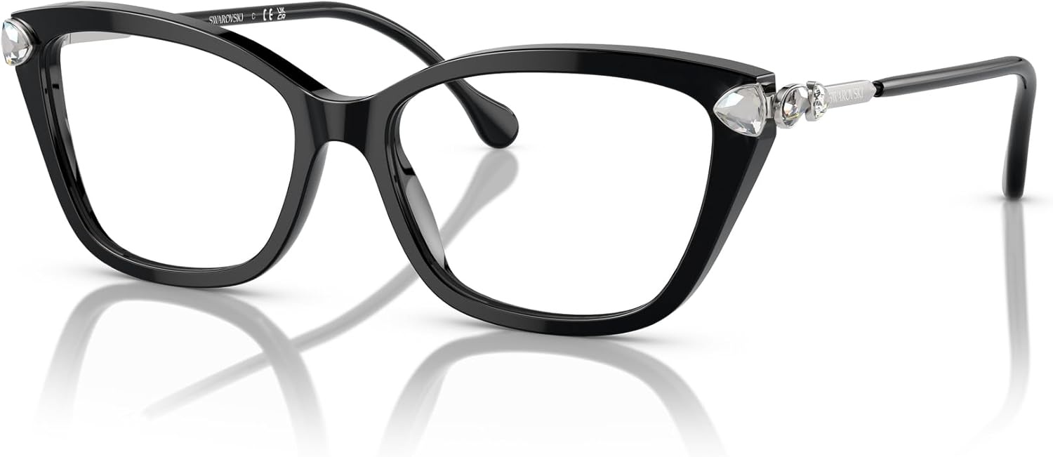 image:imageSwarovski womens Sk2011 Cat Eye Prescription Eyewear FramesBlackDemo Lens