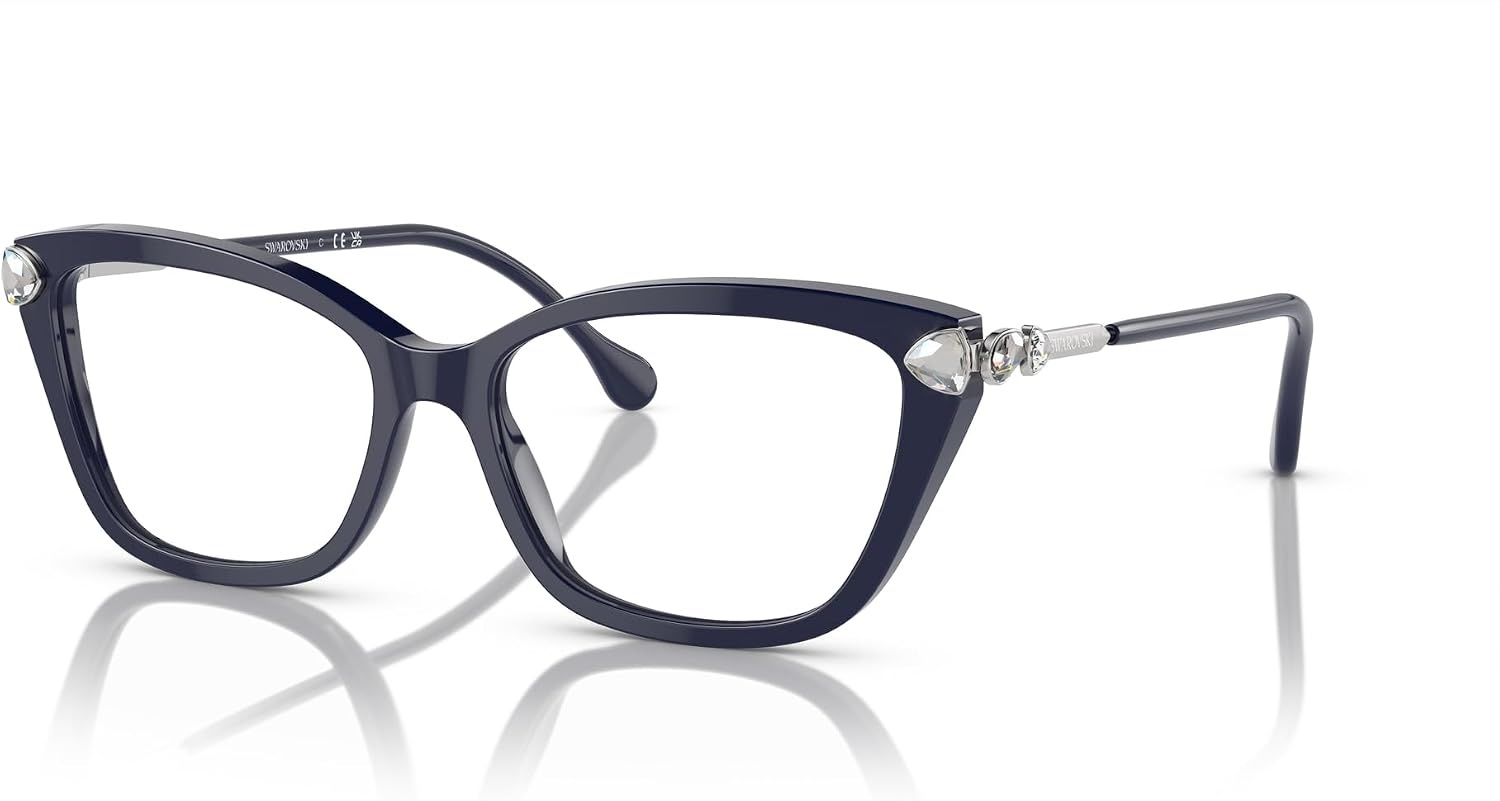 image:imageSwarovski womens Sk2011 Cat Eye Prescription Eyewear FramesBlueDemo Lens