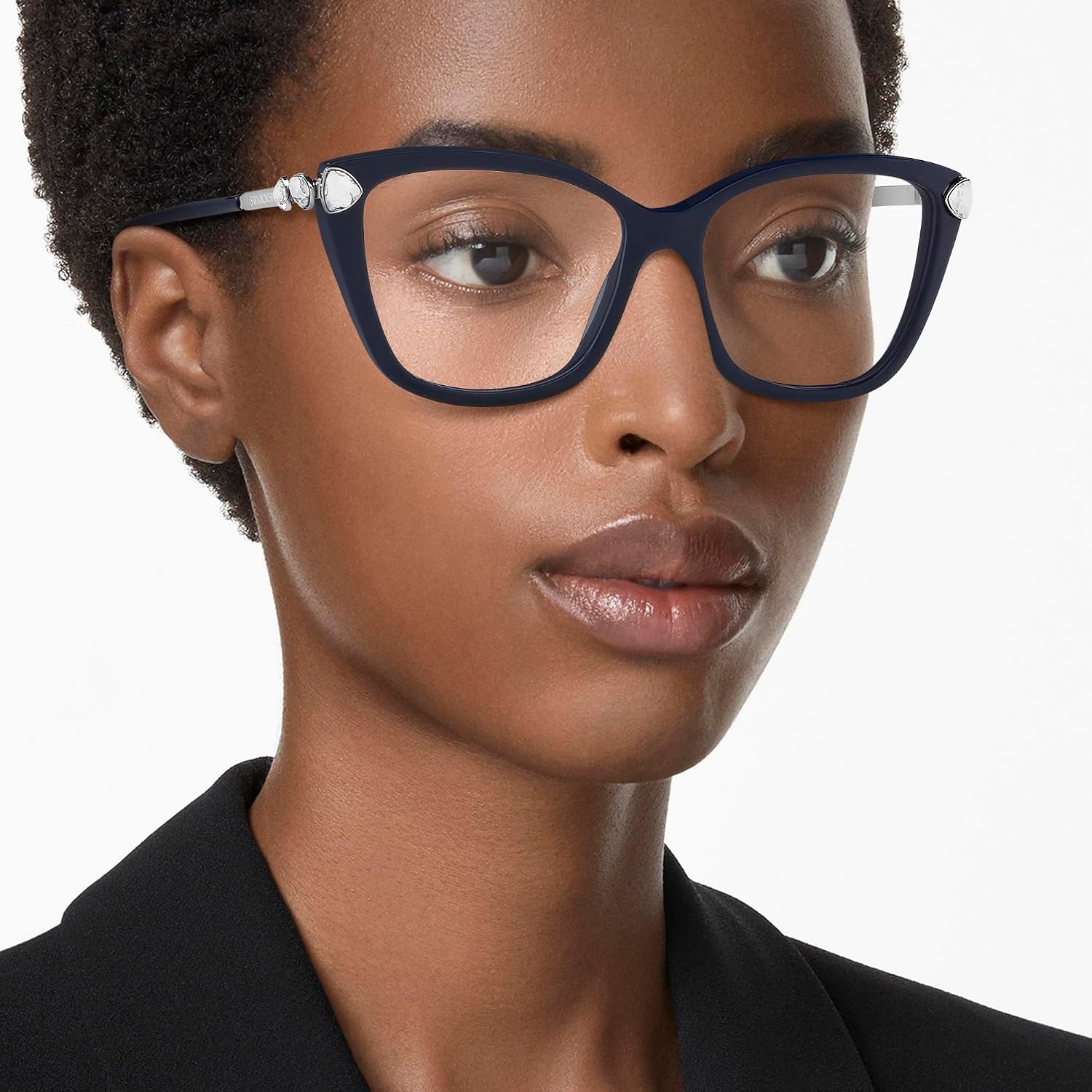 image:imageSwarovski womens Sk2011 Cat Eye Prescription Eyewear FramesBlueDemo Lens