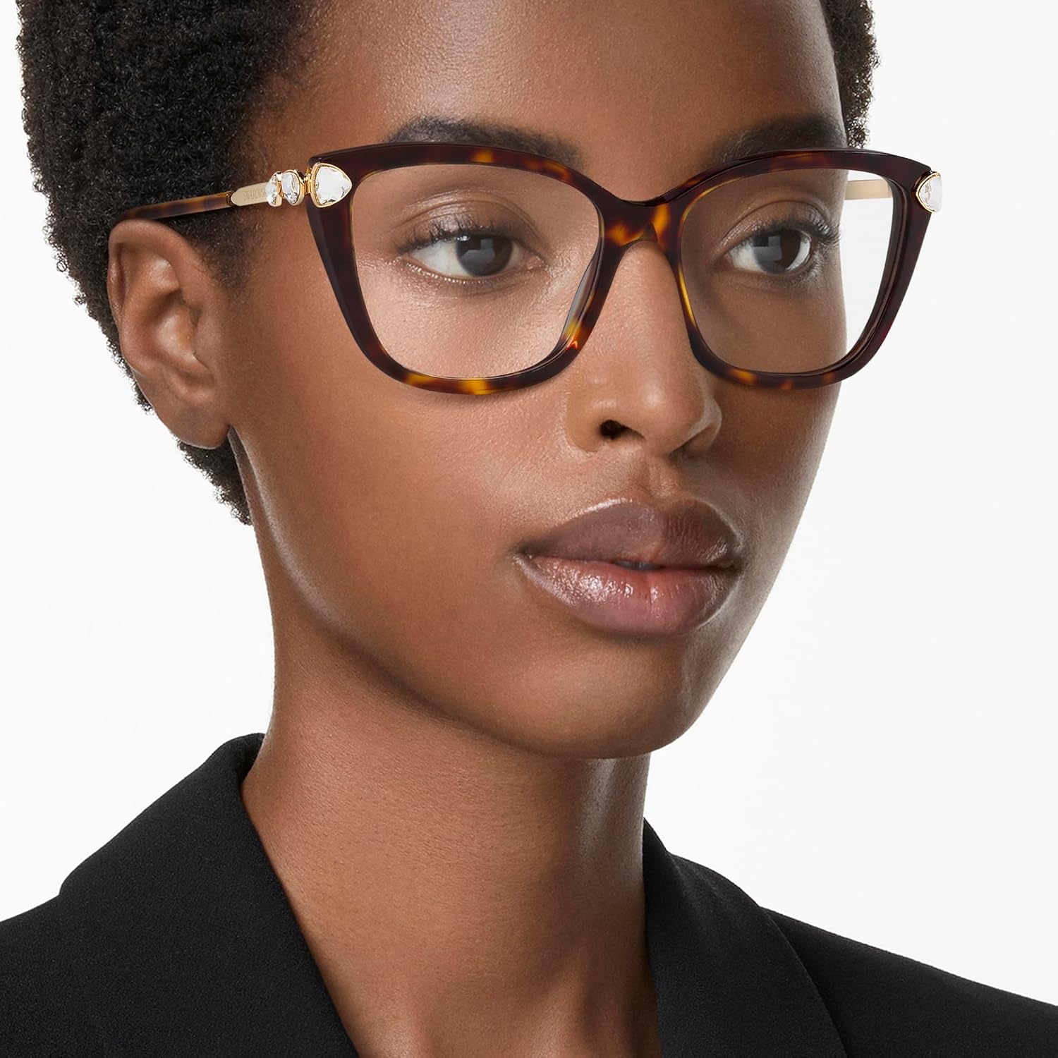 image:imageSwarovski womens Sk2011 Cat Eye Prescription Eyewear FramesHavanaDemo Lens