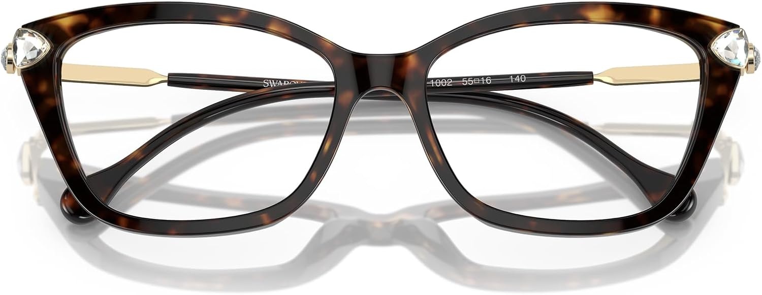 image:imageSwarovski womens Sk2011 Cat Eye Prescription Eyewear FramesHavanaDemo Lens