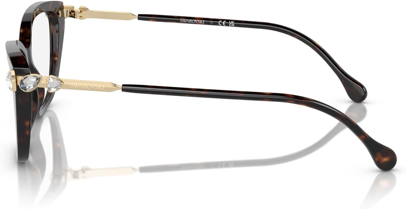 image:imageSwarovski womens Sk2011 Cat Eye Prescription Eyewear FramesHavanaDemo Lens