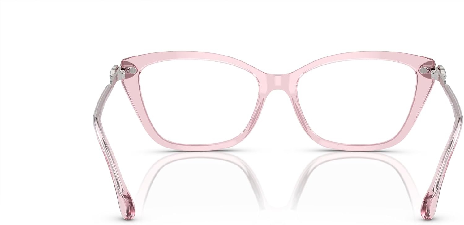 image:imageSwarovski womens Sk2011 Cat Eye Prescription Eyewear FramesTransparent PinkDemo Lens