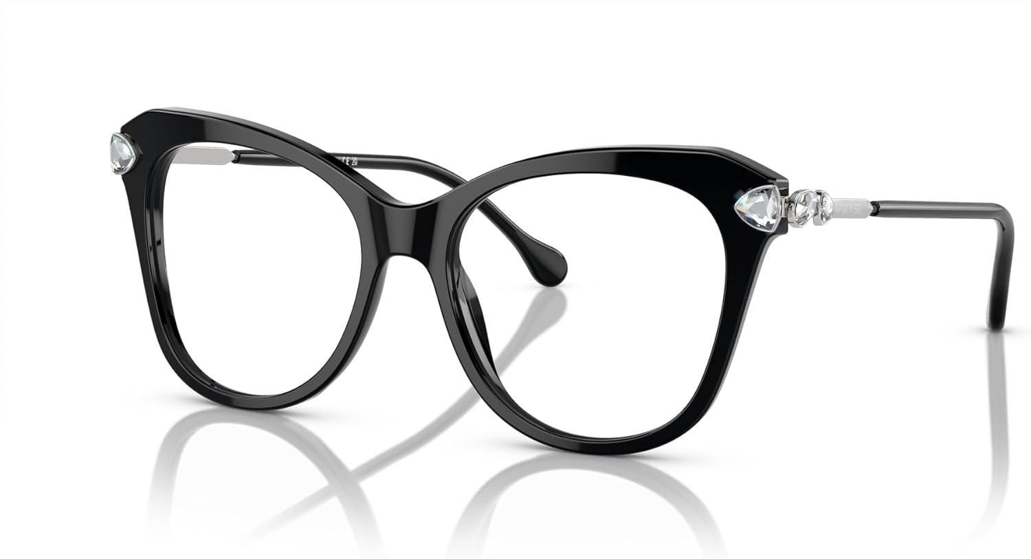 image:imageSwarovski womens Sk2012 Butterfly Prescription Eyewear FramesBlackDemo Lens
