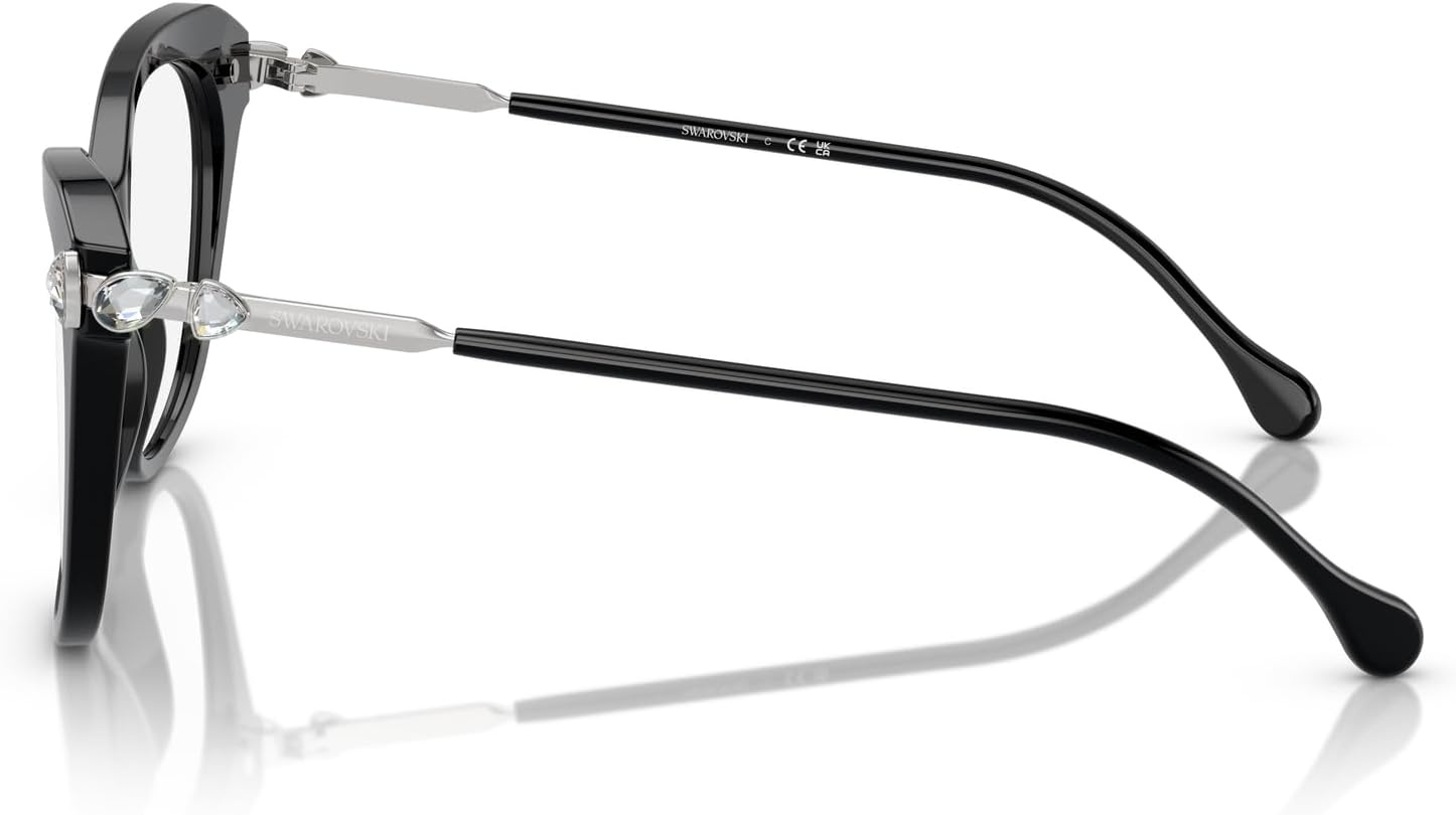 image:imageSwarovski womens Sk2012 Butterfly Prescription Eyewear FramesBlackDemo Lens