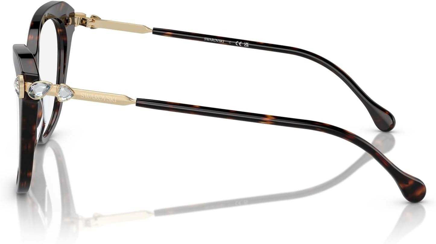 image:imageSwarovski womens Sk2012 Butterfly Prescription Eyewear FramesHavanaDemo Lens