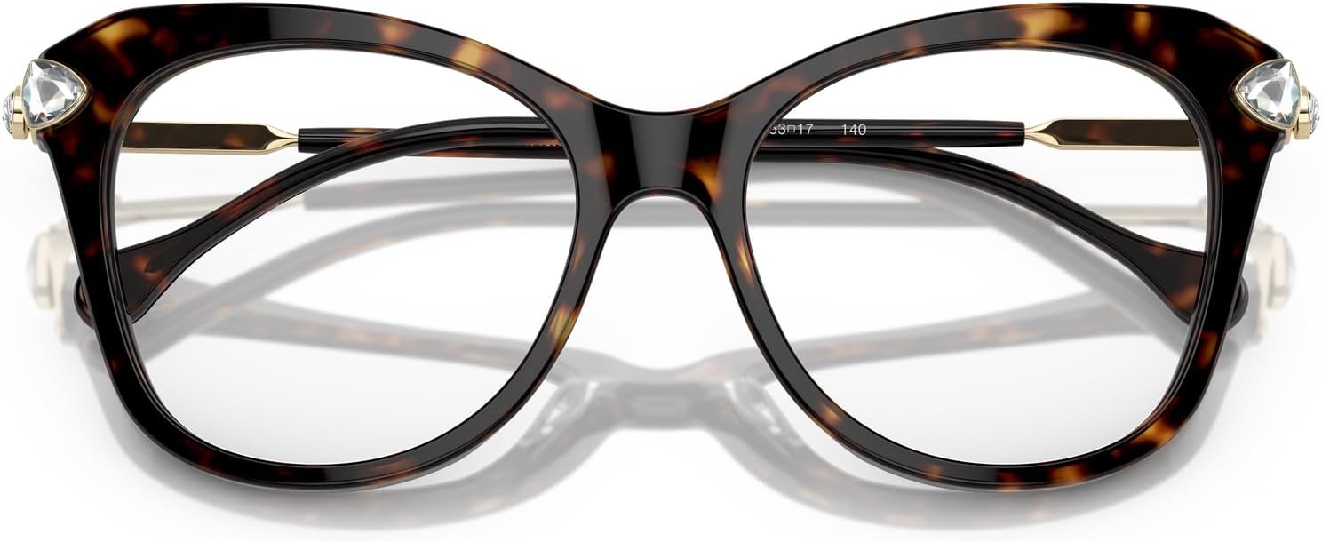 image:imageSwarovski womens Sk2012 Butterfly Prescription Eyewear FramesHavanaDemo Lens