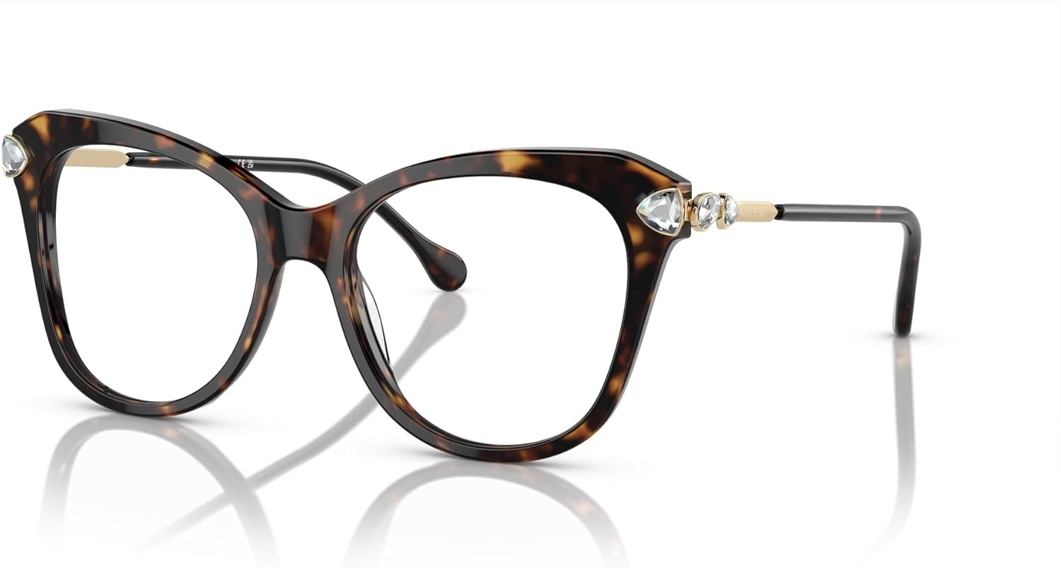 image:imageSwarovski womens Sk2012 Butterfly Prescription Eyewear FramesHavanaDemo Lens
