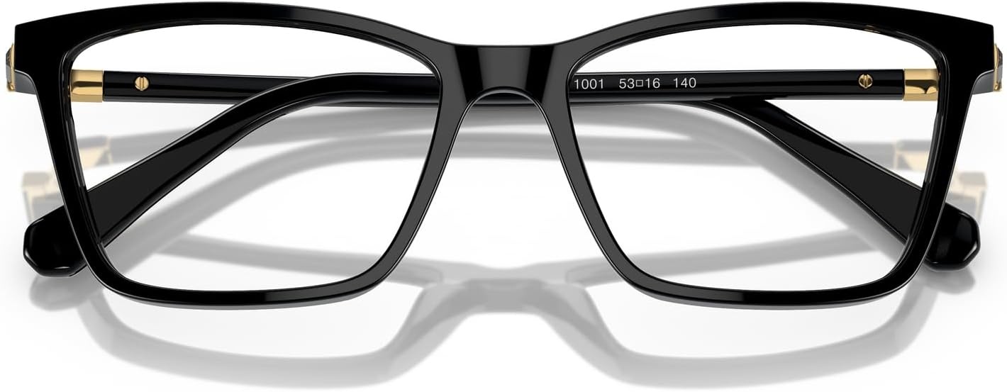 image:imageSwarovski womens Sk2015 Rectangular Prescription Eyewear FramesBlackDemo Lens