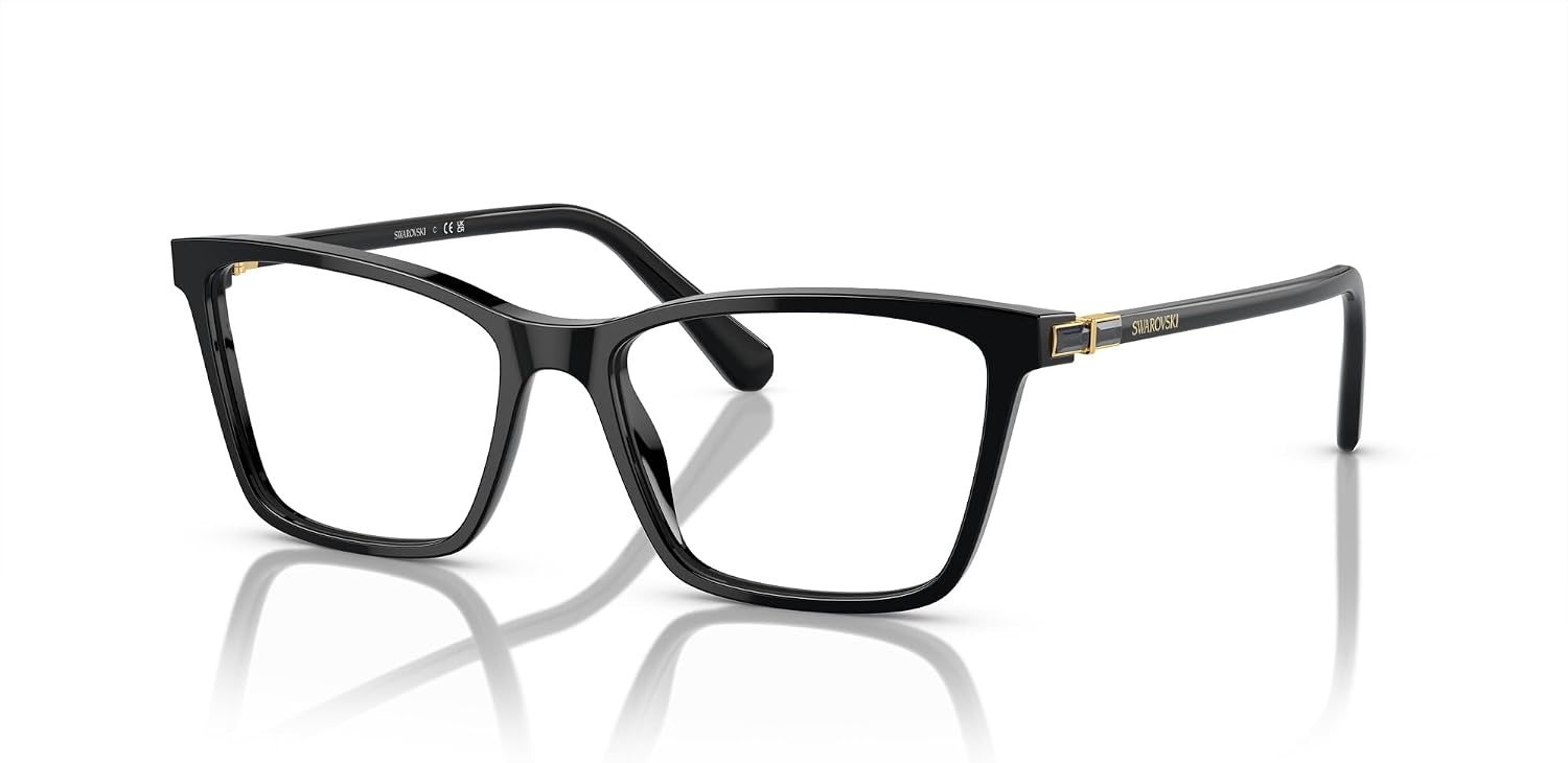 image:imageSwarovski womens Sk2015 Rectangular Prescription Eyewear FramesBlackDemo Lens